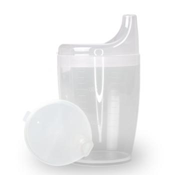 Trinkbecher-Set ohne Griff mit 1 Deckel, transp.